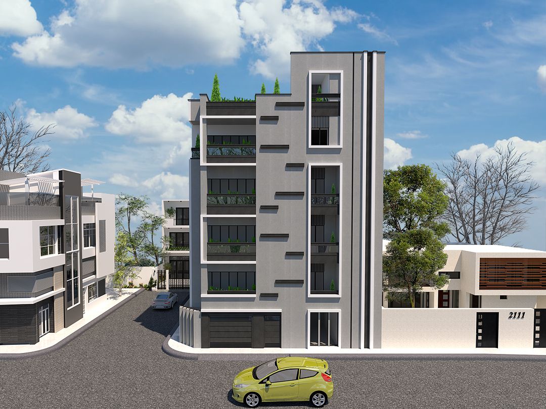 Project for the Design and Construction of a Four Story Apartment in Qaemshahr