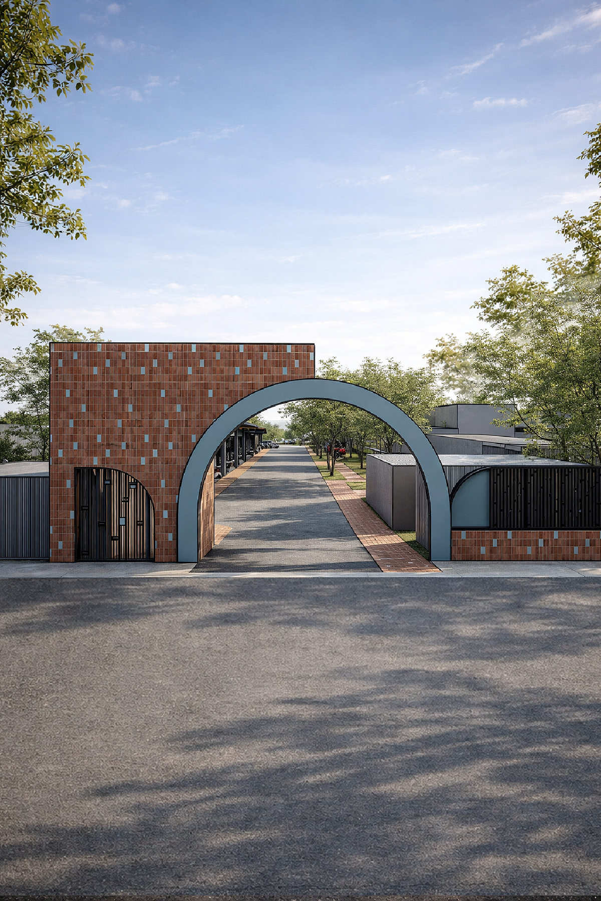 طراحی محوطه اداره آب بابلسر